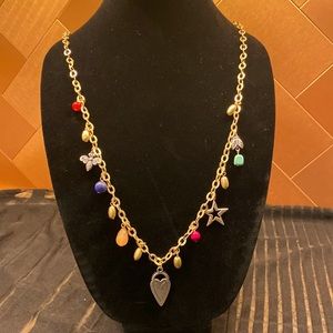 Chico’s gold chain and bead necklace